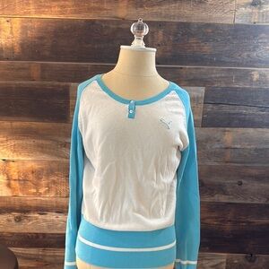 Puma Blue and White Sweater